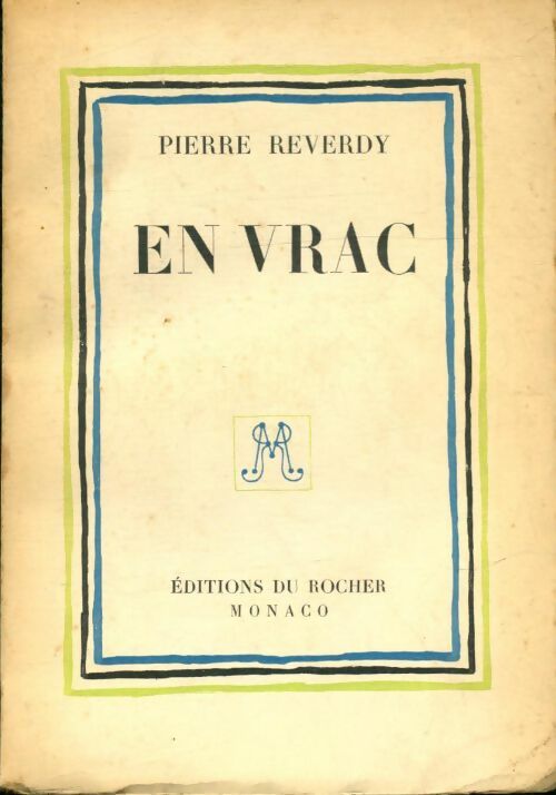 En vrac - Pierre Reverdy -  Rocher poches divers - Livre