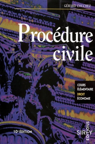 Cours élémentaire droit econom - Gérard Couchez -  Cours élémentaire droit econom - Livre