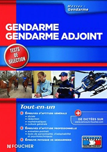 Gendarme - gendarme adjoint tests de sélection - Thierry Marquetty -  Concours fonction publique - Livre