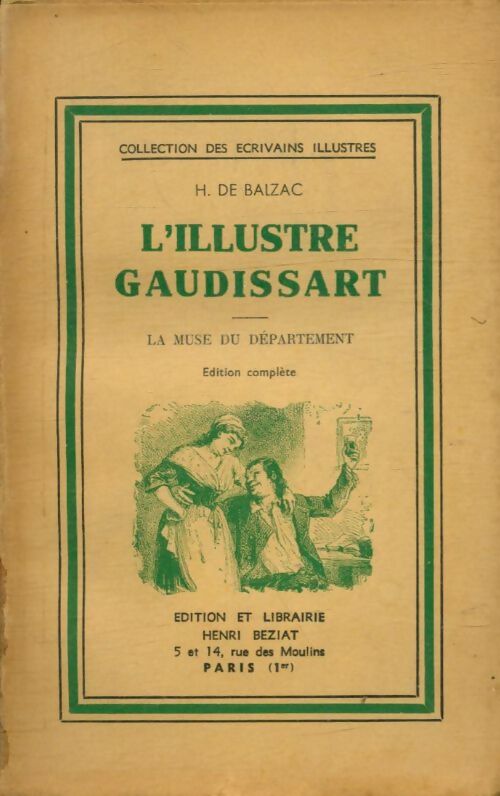 L'illustre Gaudissart - Honoré De Balzac -  Ecrivains illustres - Livre