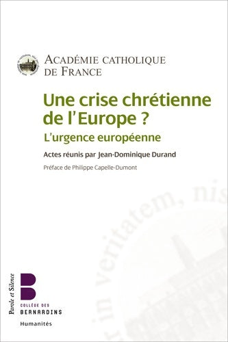 Une crise chrétienne de l Europe - Louise D. Prusse -  Humanités - Livre