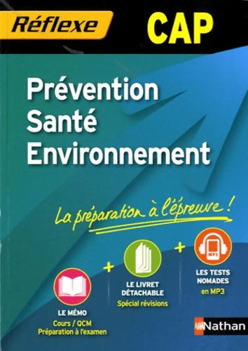 Prévention santé environnement - CAP - Catherine Barbeaux -  Réflexe - Livre