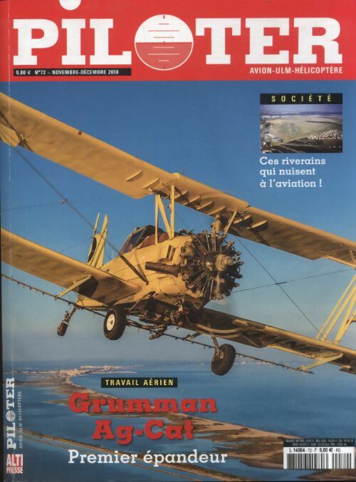 Piloter n°72 : Grumman Ag.Cat - Collectif -  Piloter - Livre