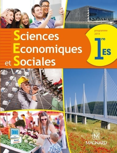 Sciences économiques et sociales 1e es - Waquet -  Magnard GF - Livre