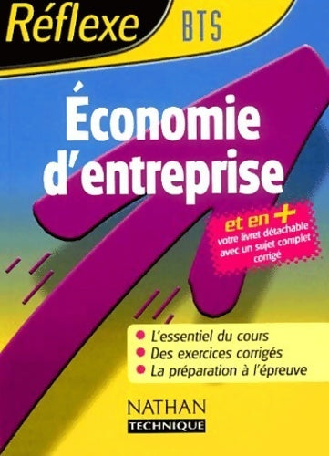 Reflexe : économie d'entreprise BTS - Marie-José Chacon -  Réflexe - Livre