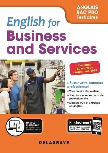 English for business and services Anglais bac pro. Pochette élève : Filières tertiaires - Séverine Germain -  Delagrave GF - Livre