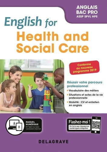 English for health and social care Anglais bac pro. Pochette élève : Filières services à la personne - Séverine Germain -  Delagrave GF - Livre