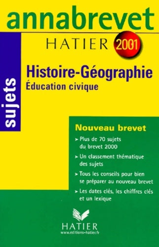 Histoire-géographie éducation civique - Jean Brignon -  Annabrevet - Livre