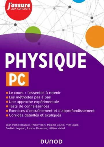 Physique pc - Jean-Michel Bauduin -  J'assure aux concours - Livre