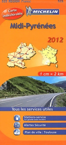 Carte region midi-pyrnes 2012 - Collectif -  Régional France - Livre