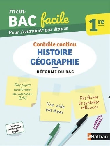 Histoire-géographie 1re - mon bac facile - enseignement commun première - bac 2023 - Pascal Jézéquel -  Mon bac facile - Livre