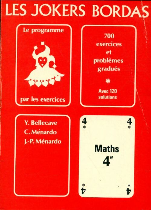 Mathématiques 4e - Collectif -  Jokers - Livre