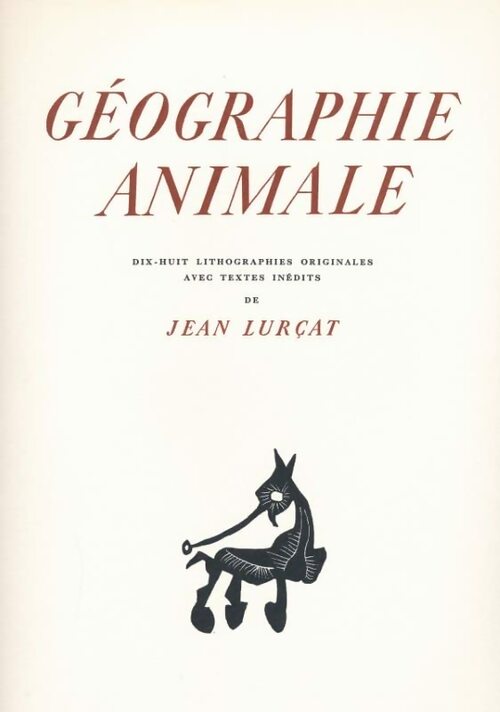 Géographie animale - Jean Lurcat -  Edito Service GF - Livre