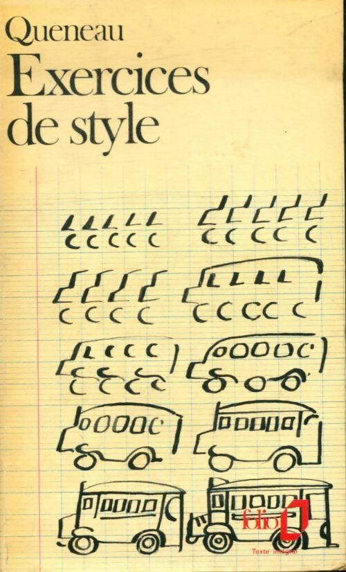 Exercices de style - Raymond Queneau -  Folio - Livre