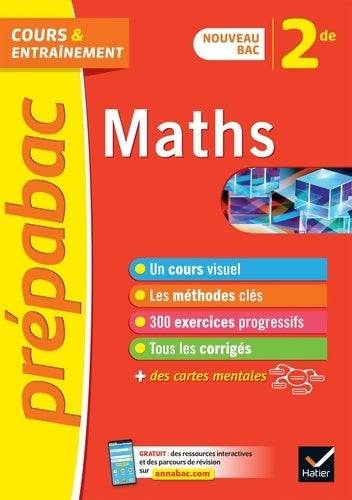 Prépabac Maths Seconde : Nouveau programme de Seconde - Jean-Dominique Picchiottino -  Prépabac Cours & entraînement - Livre