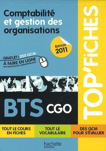 Comptabilité et gestion des organisations : BTS CGO - Patricia Charpentier -  Top'fiches BTS - Livre