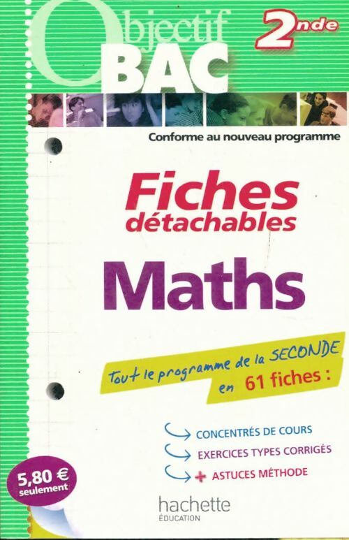 Objectif bac - fiches détachables - maths Seconde - Dominique Dejean-Blanc -  Objectif Bac - Livre