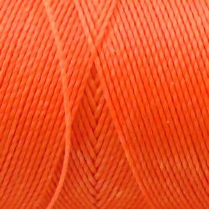 Fil polyester ciré 0,5mm couleur Orange (x 2m)