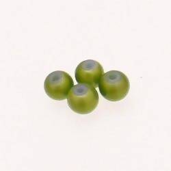 Perles magiques rondes Ø8mm couleur Vert (x 4)