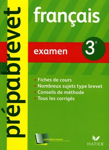 Prépabrevet examen - français 3e arcom - Bénédicte Bonnet -  Prépabrevet - Livre