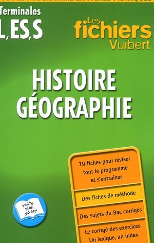 Les fichiers vuibert : Histoire-géographie terminales l - es - s (fiches) - Rozenn Le Guennec -  Les fichiers Vuibert - Livre