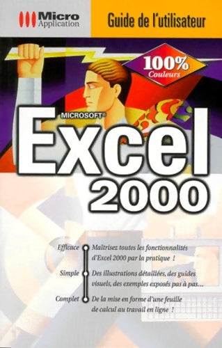 Guide utilisateur Excel 2000 cédérom - Databeker -  Guide de l'utilisateur - Livre