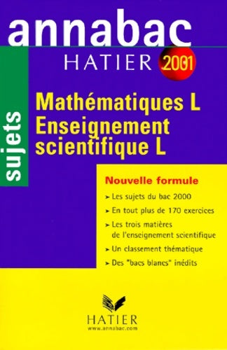 Mathématiques enseignement scientifique l - Richard Bréhéret -  Annabac - Livre