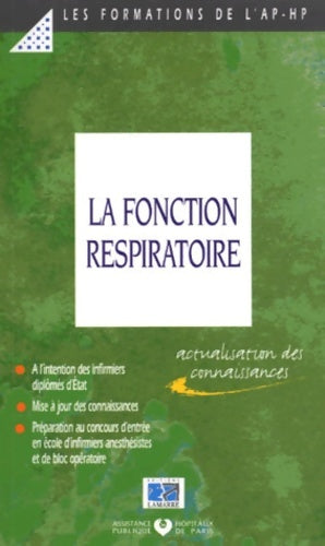 La fonction respiratoire - Aphp -  Les formations de l'ap-hp - Livre