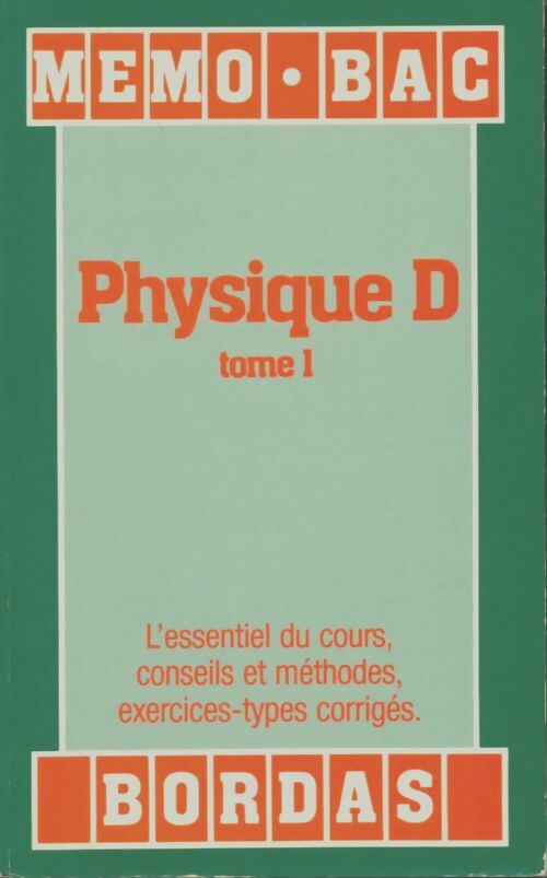 Memo/8 Physique d t1 - Fay -  Mémobac - Livre