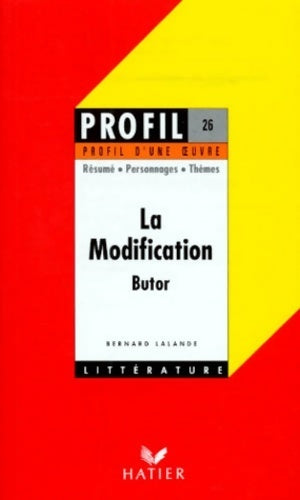 La modification de Michel Butor - Jean-Pierre Cassan -  Profil - Livre