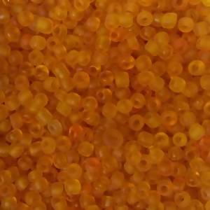 Perles de Rocaille 2mm couleur orange givré effets (x 20g)