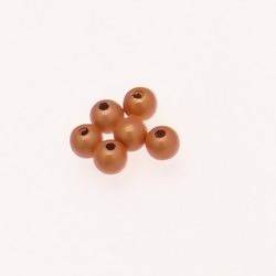 Perles magiques rondes Ø5mm couleur orange Abricot (x 6)