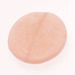 Perle en résine disque Ø40mm couleur rose brillant (x 1)