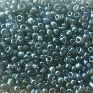 Perles de Rocaille 2mm couleur gris brillant transparent (x 20g)