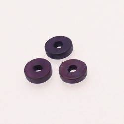 Disque diamètre 12mm couleur violet - prune (x 3)