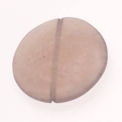 Perle en résine disque Ø40mm couleur gris brillant (x 1)
