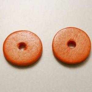 Disque diamètre 20mm couleur orange (x 2)