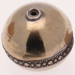 Perles métal Boule décor couleur Argent à Motif 44mm (x 1)