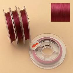 Bobine de fil cablé 9 m couleur rose framboise (x 1 bobine)