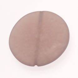 Perle en résine disque Ø40mm couleur gris mat (x 1)