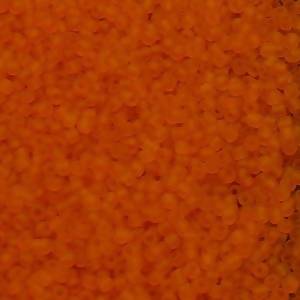 Perles de Rocaille 2mm couleur orange carotte givré (x 20g)