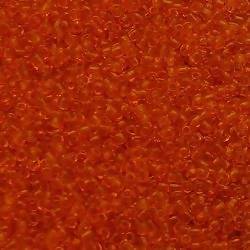 Perles de Rocaille 2mm couleur Orange transparent (x 20g)