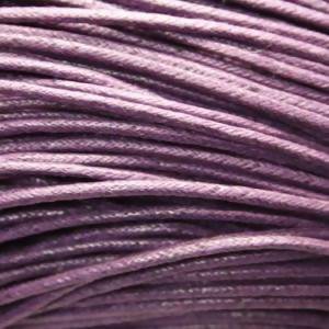 Fil coton ciré 2mm violet (x 2m)