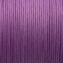 Fil Coton ciré 1 mm violet (x 2m)