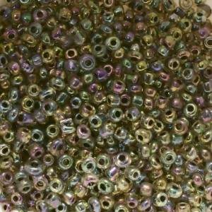Perles de Rocaille 2mm ronde transparent reflet A/B huilé brillant (x 20g)