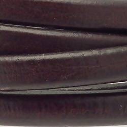 Cordon cuir 10x6mm couleur marron (x 0,20 m)
