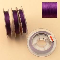 Bobine de fil cablé 9 m couleur violet (x 1 bobine)