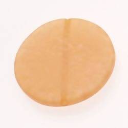 Perle en résine disque Ø40mm couleur jaune brillant (x 1)