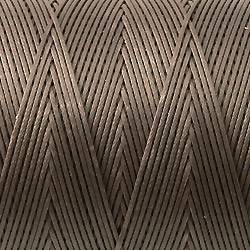 Fil polyester plat ciré 0,5mm couleur gris foncé (x 2m)