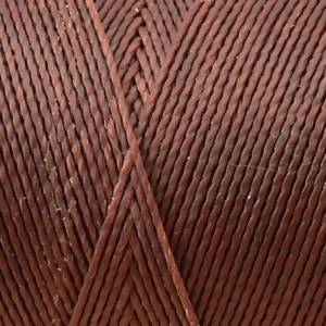 Fil polyester ciré 0,5mm couleur marron Chocolat (x 2m)